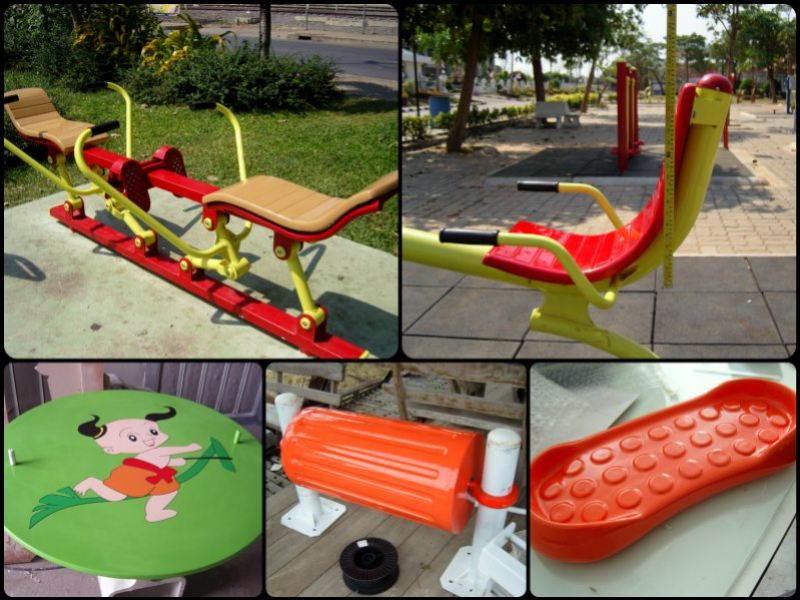 เครื่องออกกำลังกายกลางแจ้งไฟเบอร์กลาส